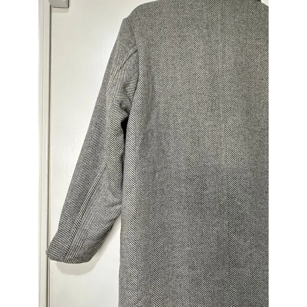 Line and Dot Paola Coat Heather Grey Wool Blend Size Small NWT Button Closure